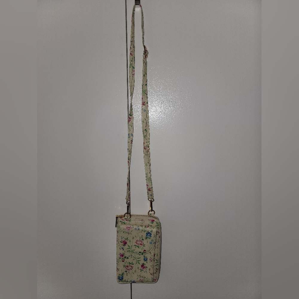 Crossbody floral print purse